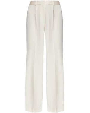 IRO Satin-Finish Trousers - White