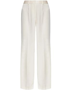 IRO Satin-Finish Trousers - White
