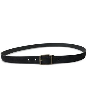 Dolce & Gabbana Leather Buckle Belt - White