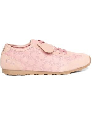 V73 Foldy Monogram-Pattern Sneakers - Pink