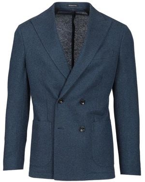 Al Duca d'Aosta Double-Breasted Blazer - Blue