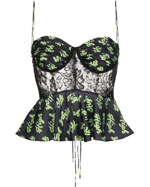Natasha Zinko High Camisole Top - Black