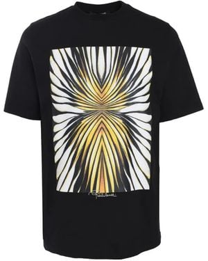 Roberto Cavalli Graphic-Print T-Shirt - Black