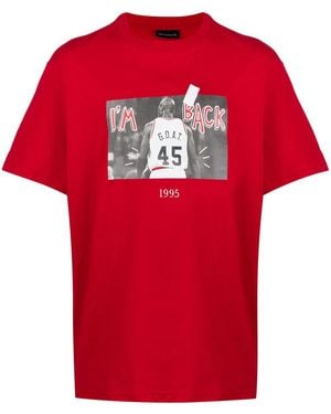 Throwback. I'm Back G.o.a.t. Tシャツ - レッド