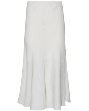 Brunello Cucinelli Flare Midi Skirt - White