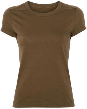Rick Owens Level クロップド Tシャツ - ブラウン
