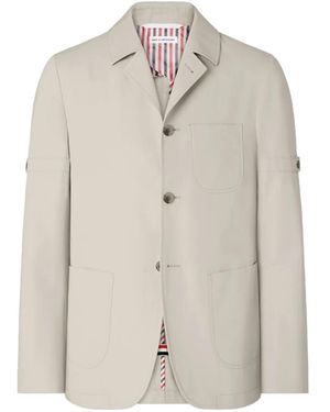 Thom Browne Chaqueta De Esmoquin Con Bolsillo De Parche - Blanco