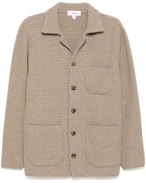 Lardini Knitted Eco-Friendly Cashmere Jacket - Natural