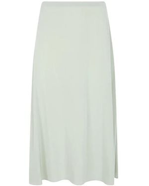 Aspesi Falda Drapeada - Blanco