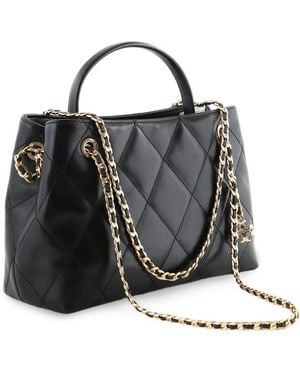 Tory Burch Small Fleming Carryall Bag - Black