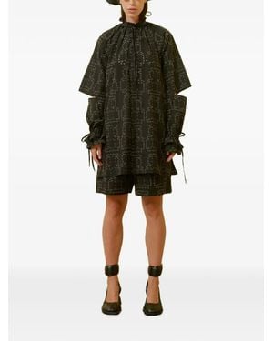 Henrik Vibskov Void Filler Cut-Out Blouse - Green