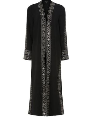 Temperley London Beads-Embellishment Coat - Black