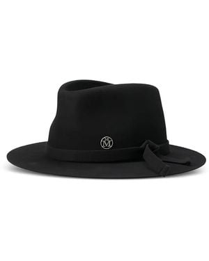 Maison Michel André Ribbon Hat - Black