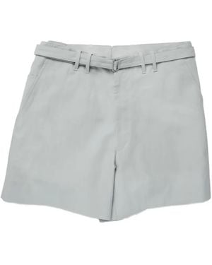 STÒFFA Twill Shorts Met Ceintuur - Grijs