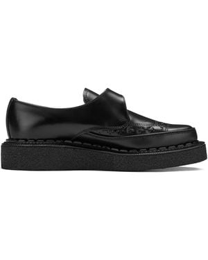 George Cox Strummer Buckle-Strap Monk Shoes - Black