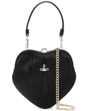 Vivienne Westwood Heart Orb Satchel - Black