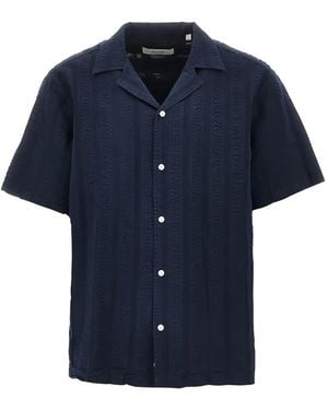 Forét Button-Fastening Shirt - Blue