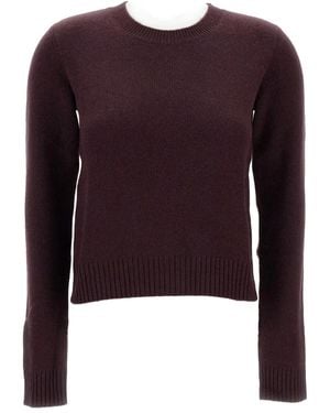 Lisa Yang Crew-neck Long-sleeves Sweater - レッド