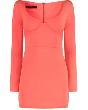 Alex Perry Long-Sleeve Mini Dress - Pink
