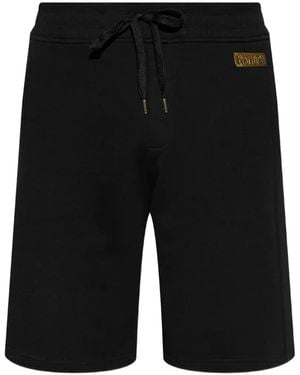 Versace Jeans Couture Logo Drawstring Shorts - Black