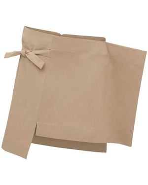 JW Anderson Kite Asymmetric Mini Skirt - Natural