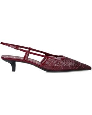 Gucci 35mm GG-embellished Pumps - パープル