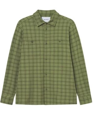 Les Deux Camisa con bolsillo en el pecho - Verde