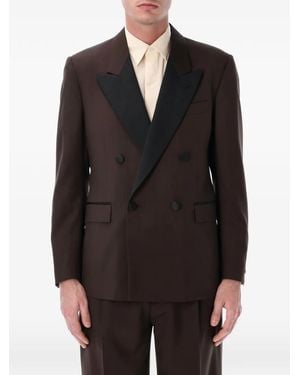 Lardini Double-Breasted Jacket - Black