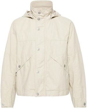 Stone Island Raw Pleated フーデッド ジャケット - ナチュラル