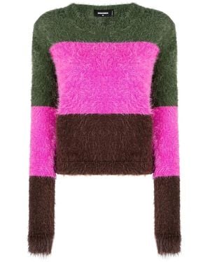 DSquared² Gestreifter Pullover - Pink