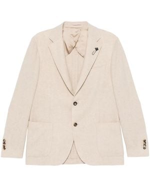 Lardini メランジ ジャケット - ナチュラル