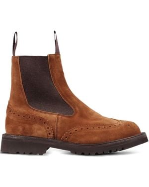 Tricker's Silvia Suede Chelsea Boots - Brown