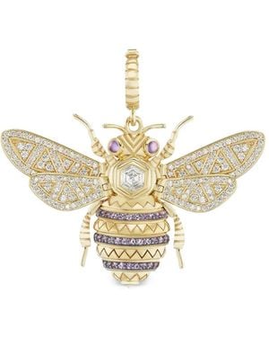 Harwell Godfrey Honey Bee Diamond And Amethyst Bee Pendant - Metallic