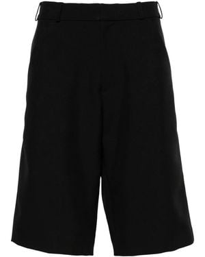 Coperni Logo-Plaque Tailored Bermuda Shorts - Black