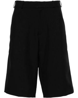 Coperni Logo-Plaque Tailored Bermuda Shorts - Black