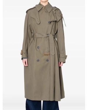 Kolor Trenchcoat Met Ceintuur - Naturel