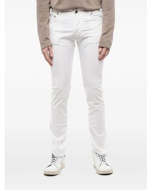 Corneliani Lazisefix Five-Pocket Trousers - White