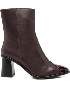 Gioseppo Square-Toe Ankle Boots - Brown