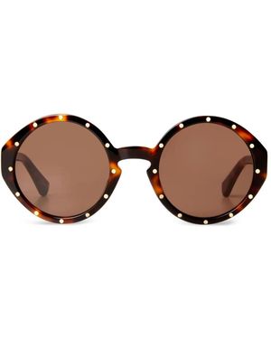 Temperley London Lunettes De Soleil The Florence - Marron