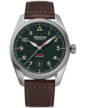 Alpina Startimer Pilot 40Mm Watch - Grey