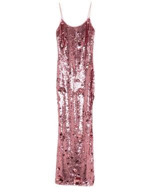The New Arrivals Ilkyaz Ozel Isis Maxi-Jurk Met Pailletten - Rood