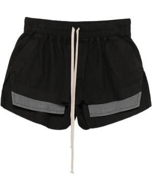 Rick Owens Drawstring Layered Shorts - Black