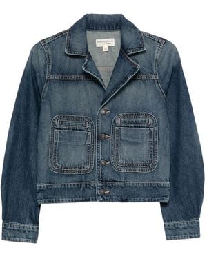 Nili Lotan Patch-Pocket Denim Jacket - Blue