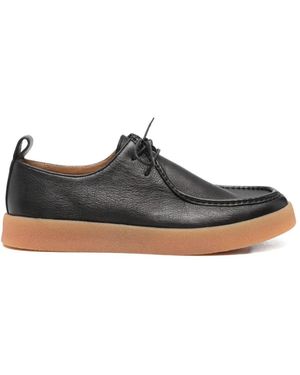 SERGIO MORETTI FIRENZE Leather Lace-Up Derby Shoes - White