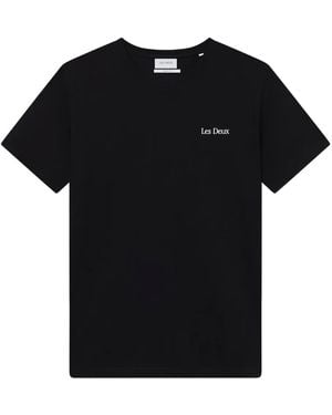 Les Deux Brady Flowermarket Tシャツ - ブラック