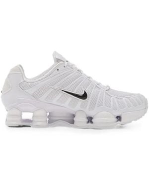 Nike Shox Tl Lace-Up Sneakers - White
