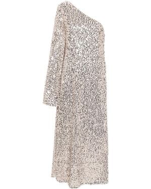 ROTATE BIRGER CHRISTENSEN Sequin Embellished One-Shoulder Dress - White