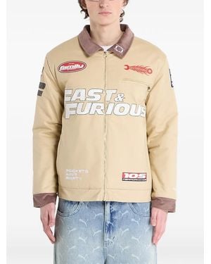 PUMA X Fast & Furious Corduroy-Collar Shirt Jacket - Blue