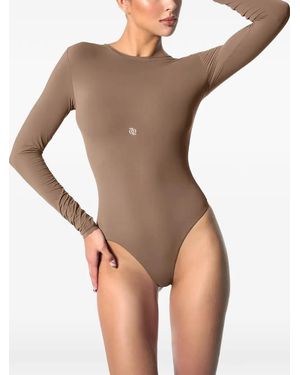 GOD SAVES QUEENS Body Second Skin À Manches Longues - Natural