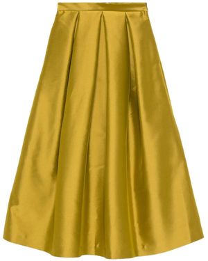 Lunatica Milano Luna 88 Ducheese Pleated Skirt - Yellow